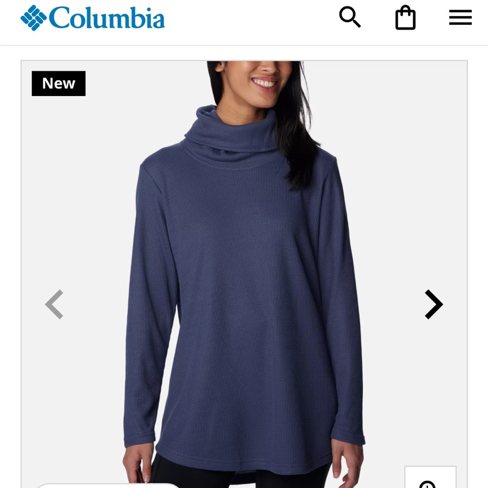 COPY - Brand new Women's Holly Hideaway Waffle Cowl Neck Pullover